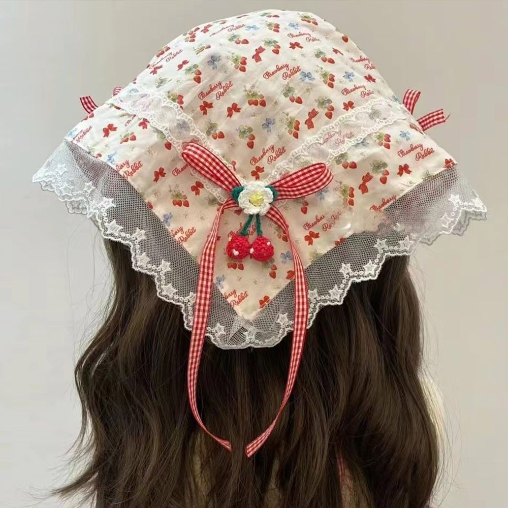 Women Accessories Photos - Wielokolorowa koronkowa opaska z motylem kwiatowy