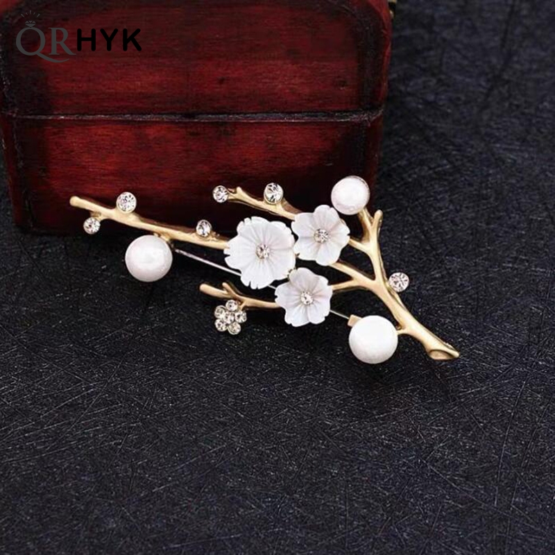 Women Accessories Bouquet - Ręcznie robione kwiat śliwy broszki damskie