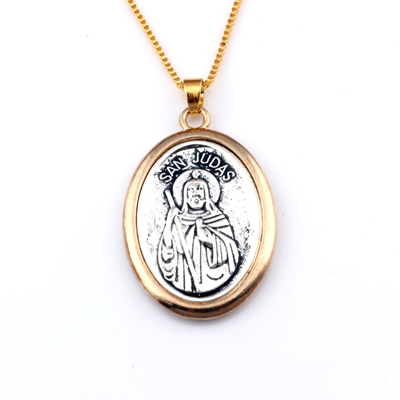 Women Juda Accessories - 1 szt. Dwukolorowy wisiorek ze stopu